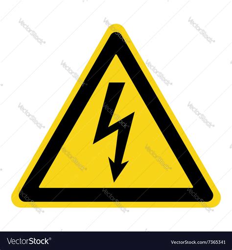 Danger Electricity Sign Royalty Free Vector Image
