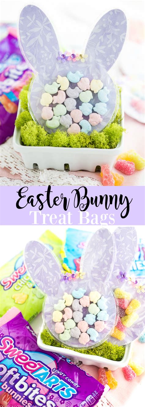 Graphing jelly beans is a fun way to sort by color, graph, count and tally! Easter Bunny Treat Bags