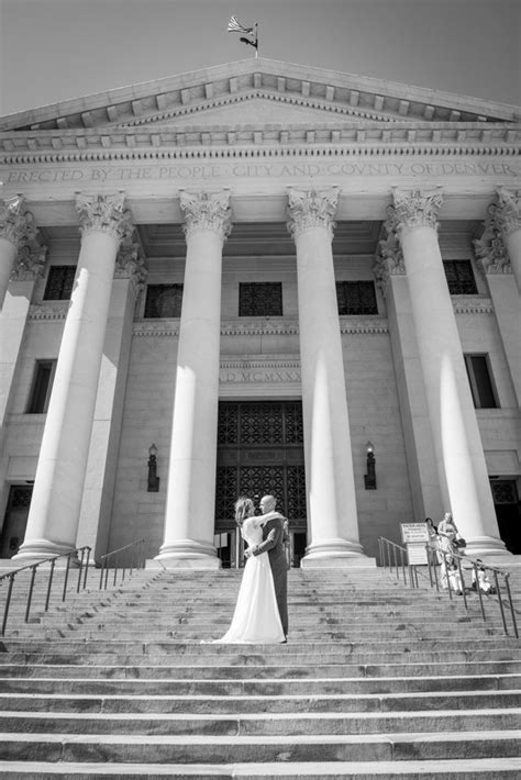 Denver Courthouse Elopement Wedding Photography At Civic Center Park