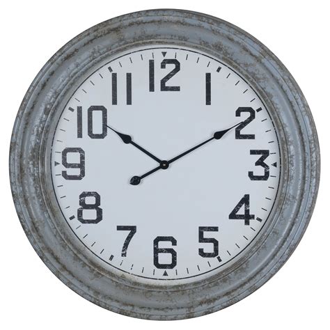 Rustic Grey Traditional Wall Clock Wall Clock Grey Wall Clock