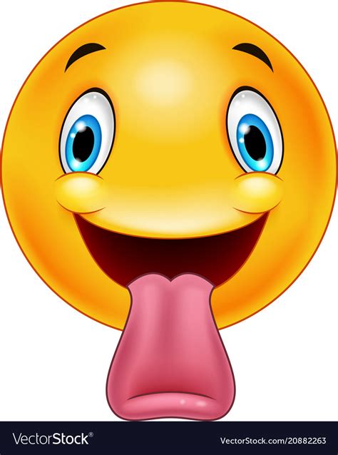 Cartoon Emoticon Sticking Out A Tongue Royalty Free Vector