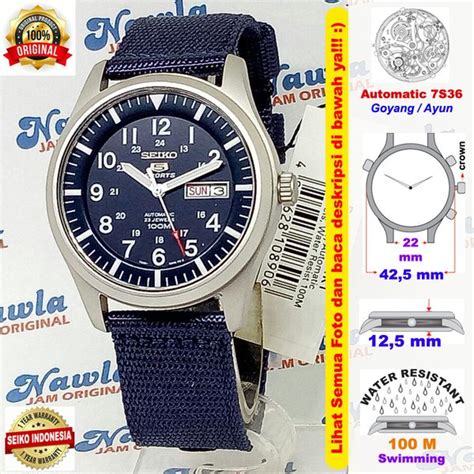 Jual Seiko 5 Sport Snzg11k1 Automatic Blue Nylon Jam Tangan Seiko