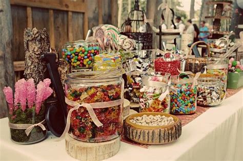 real weddings vintage chic wedding rustic candy bar candy bar wedding wedding candy