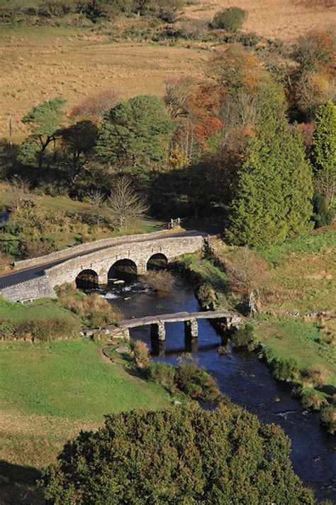 Aerial View Of Two Bridges Dartmoor © Dnpa Dartmoor National Park