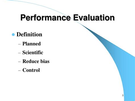Ppt Performance And Performance Evaluation Powerpoint Presentation