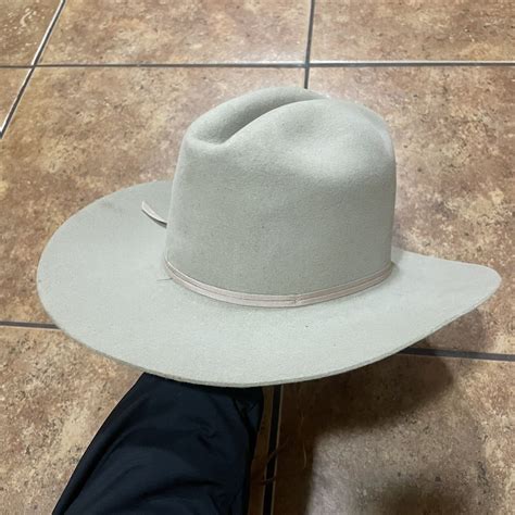 Stetson 4x Beaver Cowboy Western Hat Silverbelly Long Oval Vintage Ebay