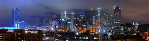 Gotham City Los Angeles Skyline Downtown At Night Photograph By Jon