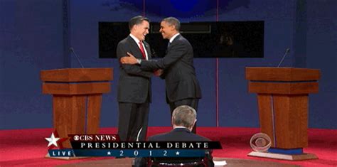Romney And Obama Debate For The First Time As Presented In Live S
