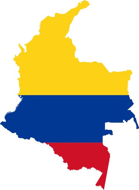 2 Pieces Colombia Outline Map Flag Vinyl Decals Stickers Full Etsy In