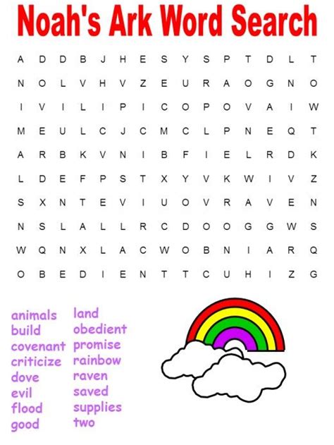 18 Fun Printable Bible Word Search Puzzles Kitty Baby Love
