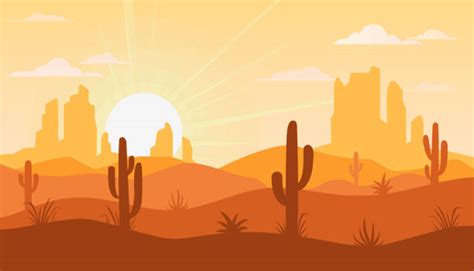 Desert Landscape Illustrations Royalty Free Vector Graphics And Clip Art