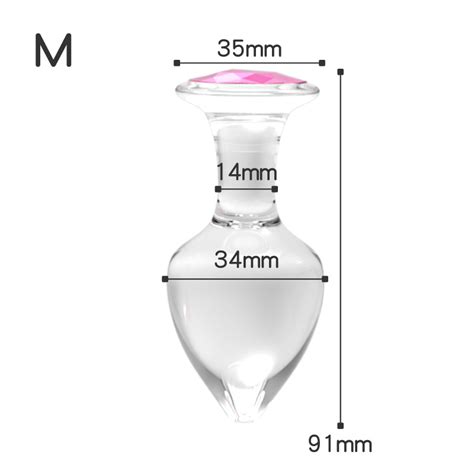 Glass Butt Plug 3 Sizes Crystal Anal Trainers