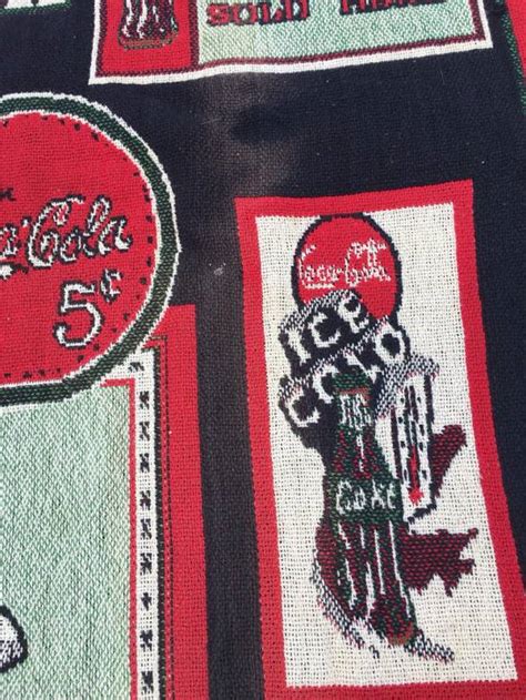 Coca Cola Vintage Coca Cola Knitted Blanket Grailed