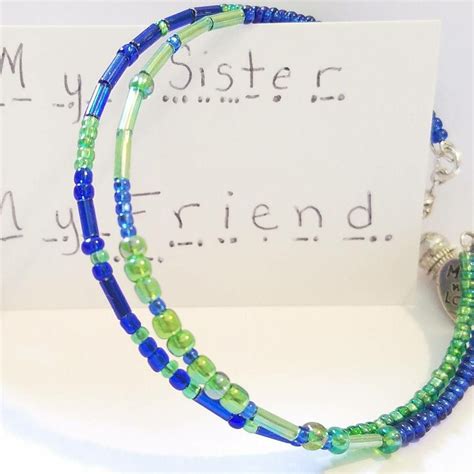 Sister Morse Code Bracelet Secret Message Secret Code | Etsy | Secret message bracelet, Message ...