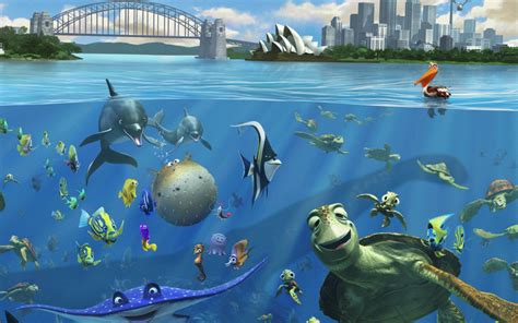 Finding Nemo, Fish, Turtle, Sea, Split view, Sydney Opera House ...