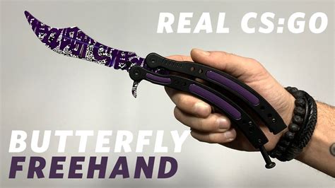 Real Csgo Knives Butterfly Freehand Knify Youtube