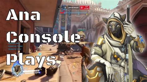 overwatch ana gameplay a console carry game ps4 youtube