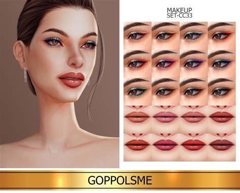 Goppols Me Gpme Gold Makeup Set Cc33 Download At Goppolsme