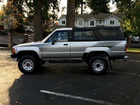Toyota 4runner Suv Convertible 1987 Silver For Sale Jt4rn62s6h0137059
