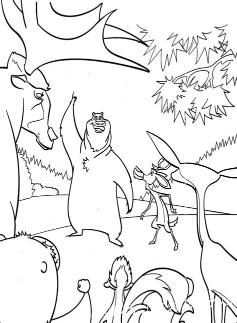 Open Season Part 2 Coloring Pages Cartoons For 5 Years Kids