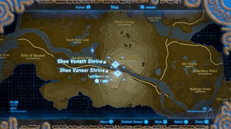 Zelda Breath Of The Wild Shee Vaneer And Shee Venath Shrine Answers