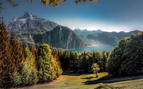 Wallpaper Austria Beautiful Nature Landscape Lake