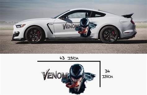 Venom Car Decal Cast Vinly Wrap Universal Size Sticker Etsy