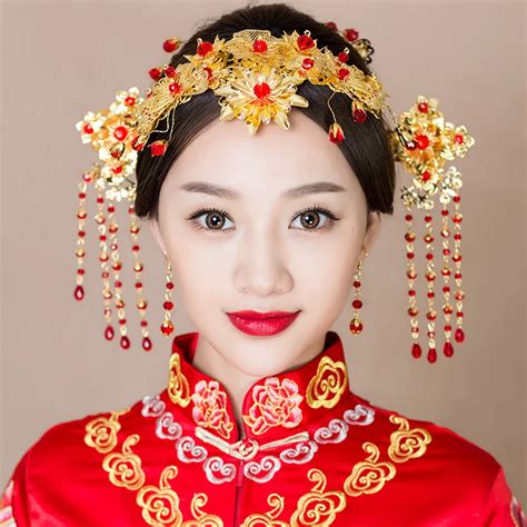Luxury Chinese Style Headpiece Ancient Costume Cheongsam Headdress