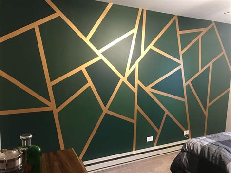 Got Some Inspiration From A Pillow On Pinterest My Geometric Wall