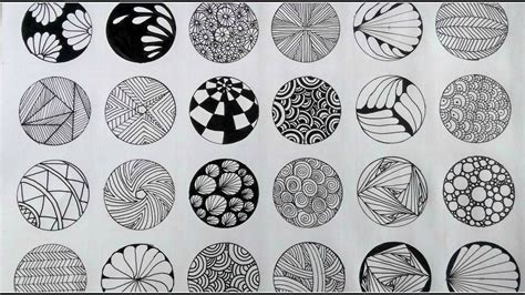 • move to another section and use your sharpie to draw the pattern. 24 Zentangle patterns - YouTube | Zentangle patterns, Easy zentangle patterns, Tangle patterns