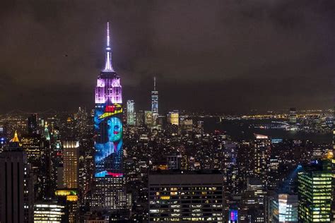 Harpers Bazaar Illuminates The Empire State Building At Night