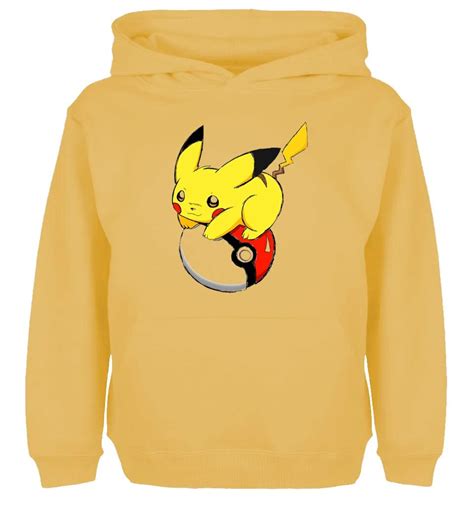 Cute Cartoon Pokemon Pikachu Pokeball Design Newest Hoodie Mens Women