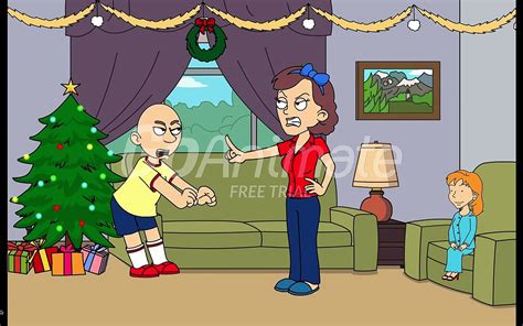 Caillou S Christmas And Gets Grounded Christmas Decorations