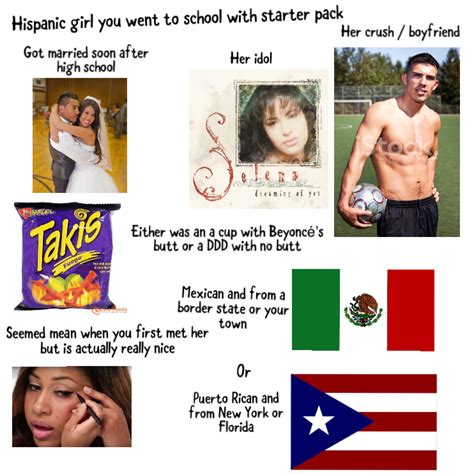 Hispanic Girl You Went To School With Starter Pack Rstarterpack