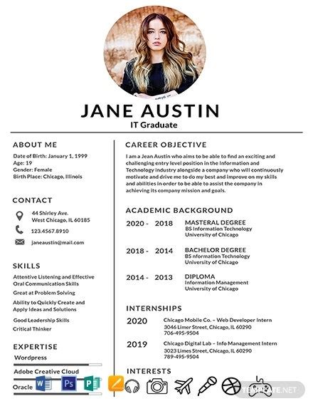 Here's how we're going to help you write your first student or graduate resume. How to Create a Fresher Resume 7+ Templates | Free ...