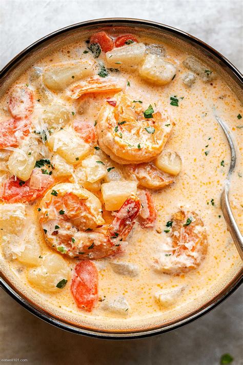 Instant Pot Creamy Shrimp Soup Recipe Potato Shrimp Chowder Recipe