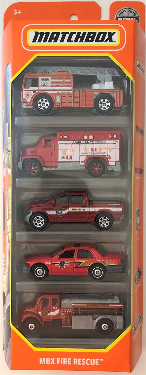 Matchbox Mbx Fire Rescue 5 Pack
