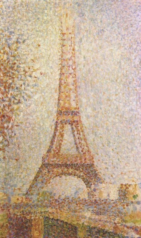The Eiffel Tower By Georges Seurat Famous Art Handmade Oil Painting