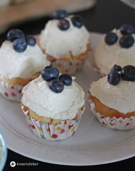 Blaubeer Mascarpone Cupcakes - Kreativfieber Rezepte | Cupcakes ...