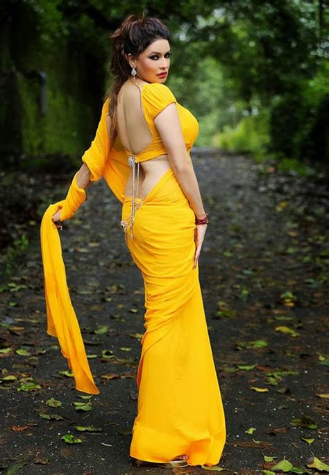 Sexy Backless Blouse Designers Saree Angel