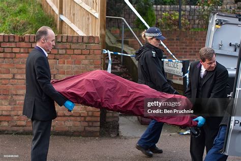 A Body Is Removed From The Home Of Former Eastenders Actress Sian News Photo Getty Images