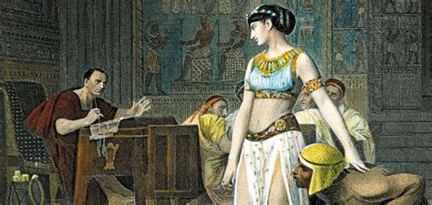 Cleopatra The Egyptian Queen Shown Here In A 19th Century Engraving Sneaked Back From Exile