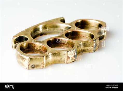 Brass Knuckles Stock Photo Alamy