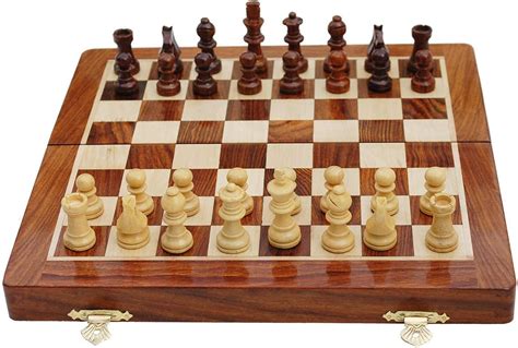 Best Chess Scacchiera Pieghevole In Legno Magnetica Fatta A Mano Con
