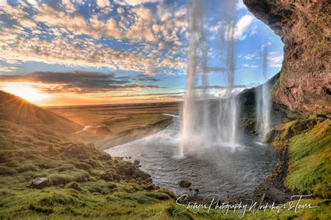 Seljalandsfoss Sunset In Iceland Shetzers Photography