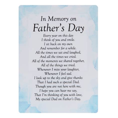Graveside Memorial Card Fathers Day Cottage Garden Centre