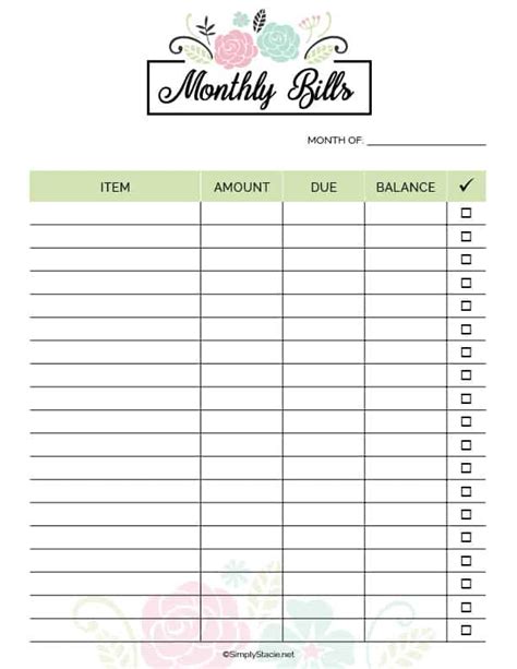 2020 Financial Planner Free Printable Simply Stacie
