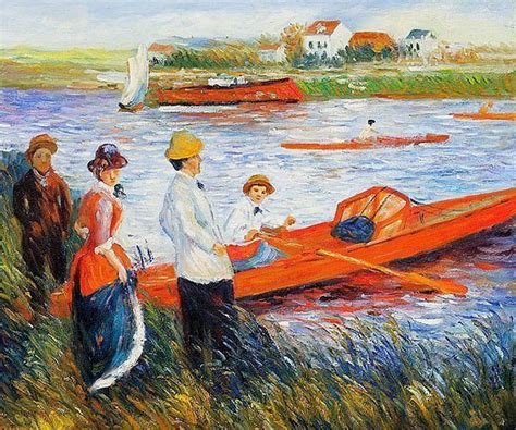 Oarsmen At Chatou Painting Renoir Art Impressionist Paintings