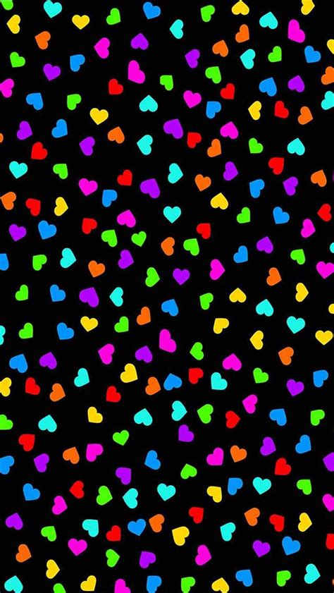 Colorful Hearts Iphone Wallpapers Top Free Colorful Hearts Iphone