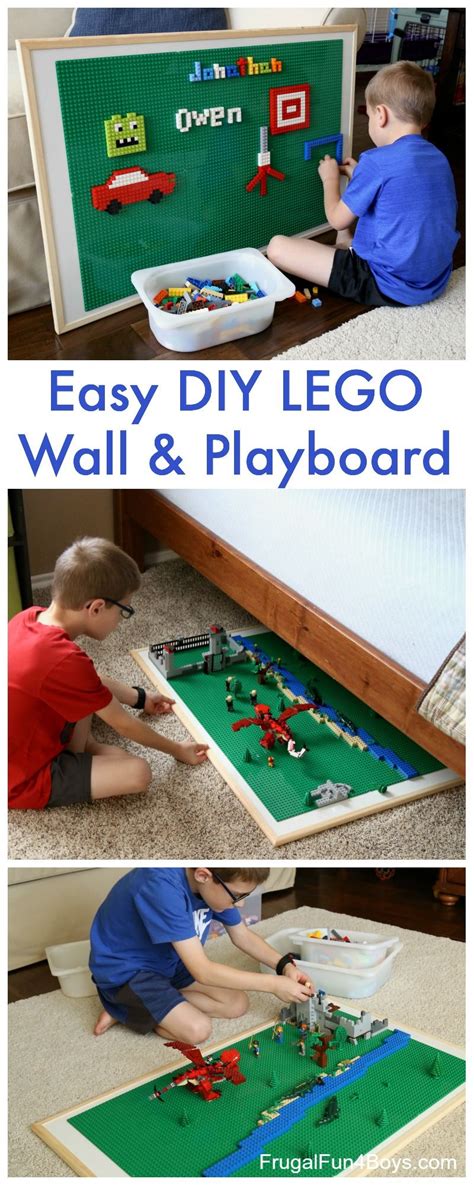 Easy Diy Lego Wall And Play Board Frugal Fun For Boys And Girls Diy